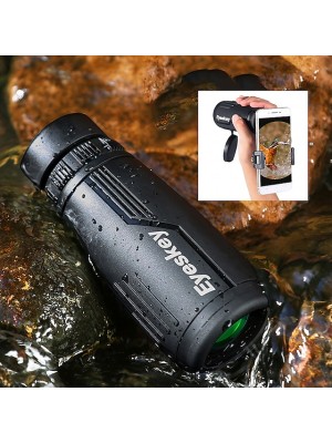 Eyeskey 10 X 42 mm Monocular Roof Night Vision Pro Waterproof IPX7 Multi-Resistant Coating 98.1/1000 m Fully Multi-coated BAK4 Camping / Hiking Outdoor Exercise Hunting and Fishing Silicon Rubber #7456906