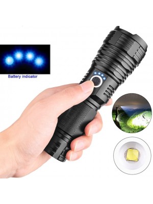 xhp50 LED Flashlights / Torch Waterproof 3000 lm LED LED 1 Emitters 5 Mode with USB Cable Waterproof Professional Durable Creepy Camping / Hiking / Caving Everyday Use Cycling / Bike USB Natural #7986015