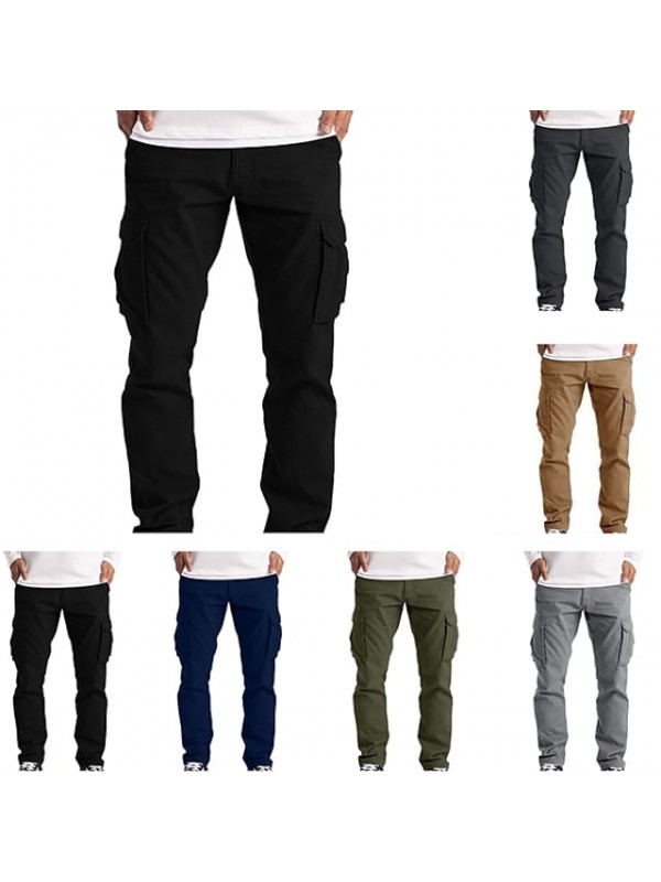 Men's Work Pants Hiking Cargo Pants Hiking Pants Trousers Military Summer Outdoor Ripstop Breathable Quick Dry Lightweight Cotton Pants / Trousers Bottoms Blue Black Grey khaki Dark Grey Camping #8996708