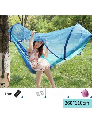 Camping Hammock with Pop Up Mosquito Net Outdoor Portable Anti-Mosquito Ultra Light (UL) Breathable for Fishing Climbing Beach Pop Up Design #8981171