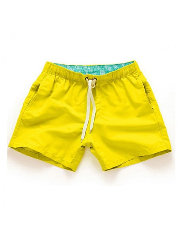 Men's Swim Shorts Swim Trunks Bottoms Quick Dry Breathable Micro-elastic Drawstring - Swimming Water Sports Solid Colored Summer #7983509