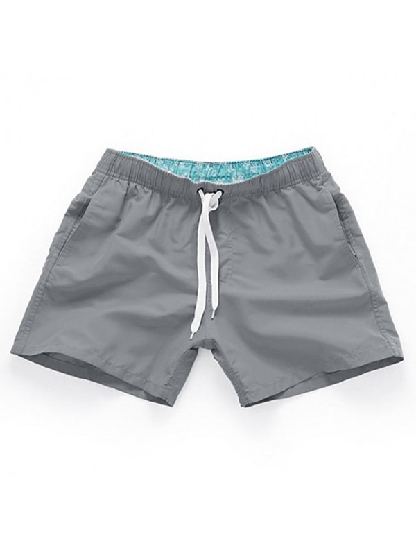 Men's Swim Shorts Swim Trunks Bottoms Quick Dry Breathable Micro-elastic Drawstring - Swimming Water Sports Solid Colored Summer #7983509