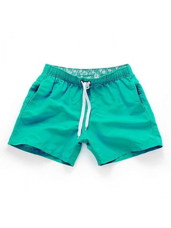 Men's Swim Shorts Swim Trunks Bottoms Quick Dry Breathable Micro-elastic Drawstring - Swimming Water Sports Solid Colored Summer #7983509