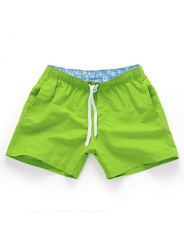 Men's Swim Shorts Swim Trunks Bottoms Quick Dry Breathable Micro-elastic Drawstring - Swimming Water Sports Solid Colored Summer #7983509