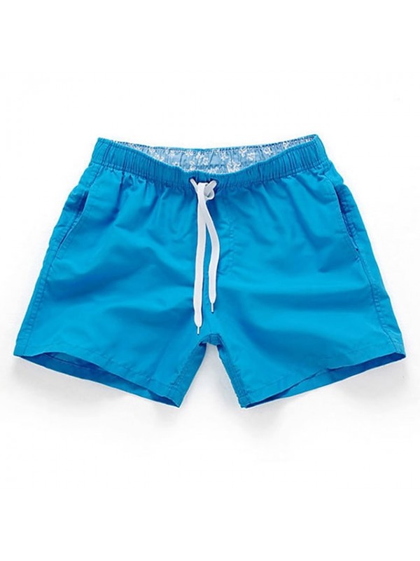 Men's Swim Shorts Swim Trunks Bottoms Quick Dry Breathable Micro-elastic Drawstring - Swimming Water Sports Solid Colored Summer #7983509