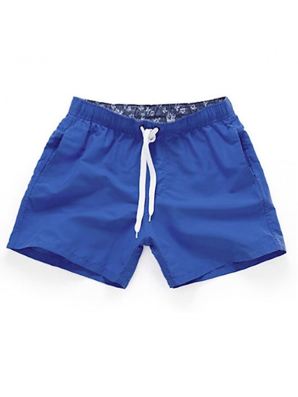 Men's Swim Shorts Swim Trunks Bottoms Quick Dry Breathable Micro-elastic Drawstring - Swimming Water Sports Solid Colored Summer #7983509