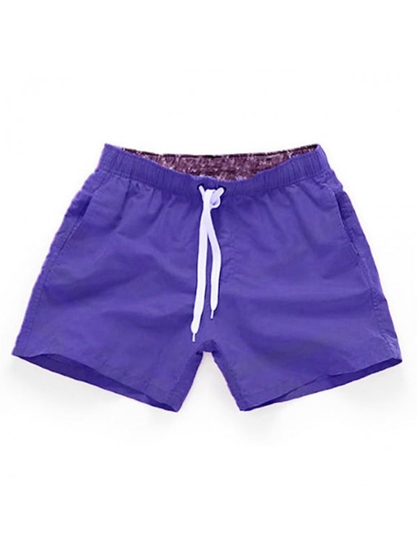 Men's Swim Shorts Swim Trunks Bottoms Quick Dry Breathable Micro-elastic Drawstring - Swimming Water Sports Solid Colored Summer #7983509