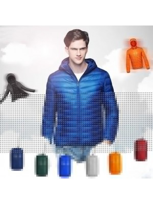 Men's Hoodie Jacket Sports Puffer Jacket Hiking Down Jacket Down Winter Outdoor Thermal Warm Windproof Fleece Lining Breathable Outerwear Winter Jacket Trench Coat Fishing Climbing Running Navy Army #8816434