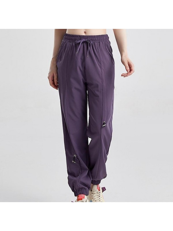 Women's Hiking Pants Trousers Summer Outdoor Loose Breathable Quick Dry Lightweight Sweat wicking Pants / Trousers Bottoms Green Black Purple Pink khaki Camping / Hiking / Caving S M L XL #9017477