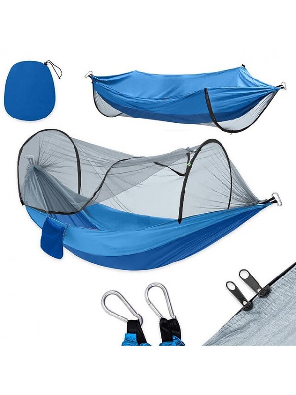 Camping Hammock with Pop Up Mosquito Net Pop Up Design Portable Anti-Mosquito Ultra Light (UL) Breathable for Fishing Climbing Beach Camping / Hiking / Caving #9005064