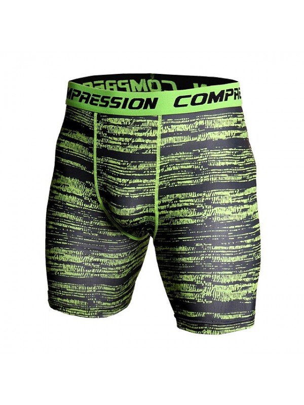 2018 summer shorts men's camouflage printing training fitness running sports pants elastic tight-fitting quick-drying shorts #9022433