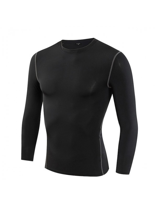 Men's Ski Base Layer Outdoor Autumn / Fall Quick Dry Top for Outdoor Exercise Multisport Back Country / Winter / Elastane #6386954