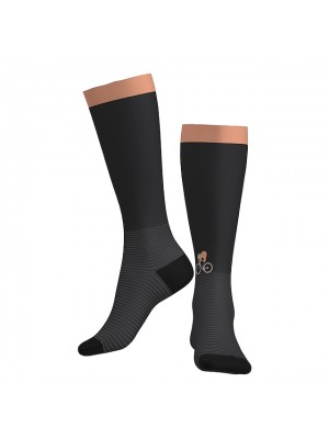 Compression Socks Long Socks Over the Calf Socks Athletic Sports Socks Cycling Socks Bike Socks Men's Women's Road Bike Mountain Bike MTB Bike / Cycling Breathable Soft Comfortable 1 Pair Stripes #8149585