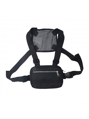 men women chest rig bag hip hop streetwear waist bag adjustable tactical chest bags fanny pack streetwear waist packs, functional waist packs #8805811