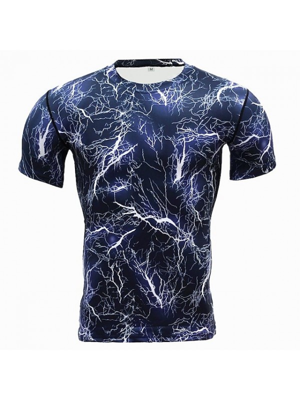 short-sleeved tights fitness clothing men's sports cool outdoor camouflage clothing sweat-absorbing quick-drying basketball running t-shirt #9022421