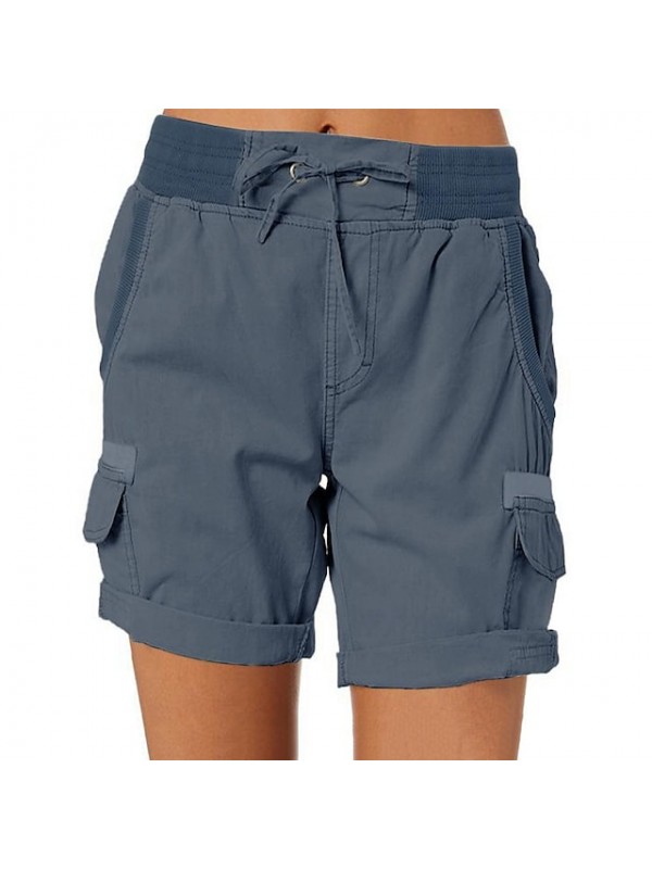 Women's Hiking Cargo Shorts Hiking Shorts Summer Outdoor Breathable Quick Dry Lightweight Shorts Bottoms Light Blue Dark Khaki grey blue turmeric Green Camping / Hiking / Caving S M L XL 2XL #9001266