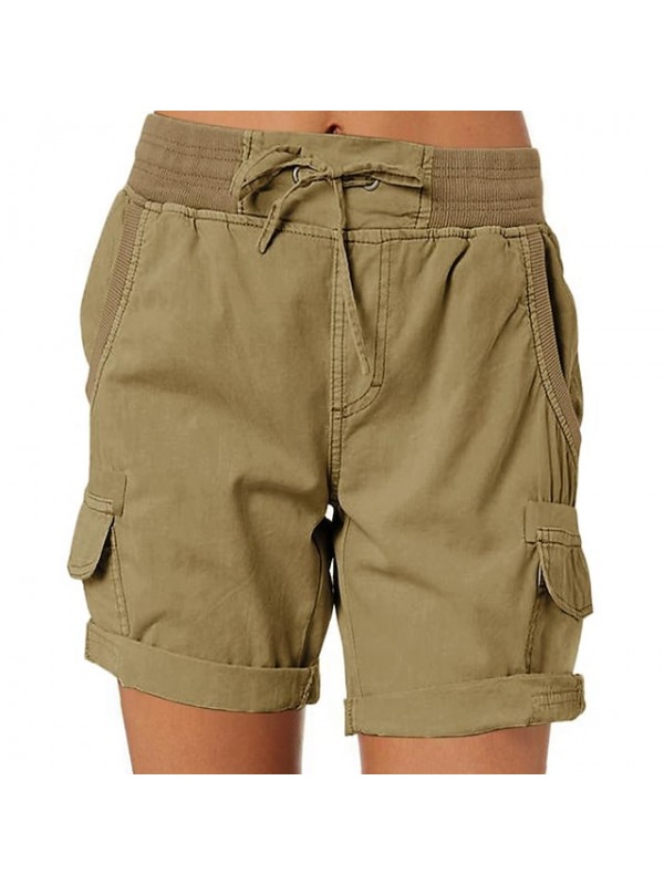 Women's Hiking Cargo Shorts Hiking Shorts Summer Outdoor Breathable Quick Dry Lightweight Shorts Bottoms Light Blue Dark Khaki grey blue turmeric Green Camping / Hiking / Caving S M L XL 2XL #9001266