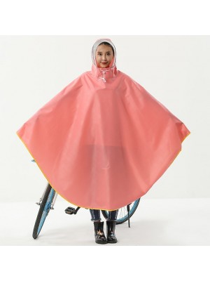 Bicycle Raincoat Female Driving Raincoat Riding Thickening Rainstorm Single Student Battery Car Poncho #9023614