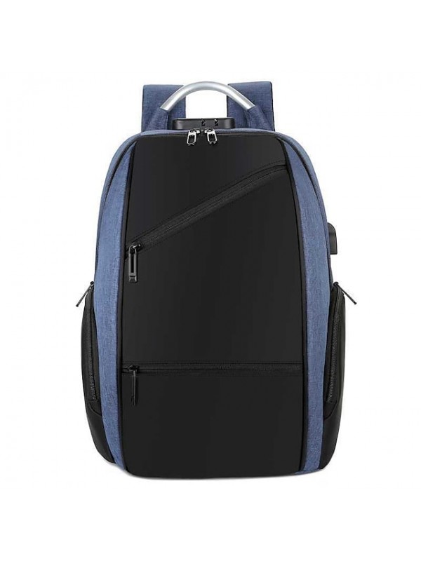 Backpack Anti-theft Password Lock USB Charging Shoulder Bag Unisex Leisure Travel Computer Bag #8964144