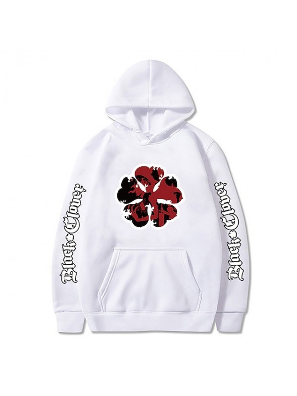 Inspired by Black Clover Cosplay Anime Cartoon Polyster Print Harajuku Graphic Kawaii Hoodie For Men's / Women's / Manga / Adults' / Bishop Sleeve / # #8772118