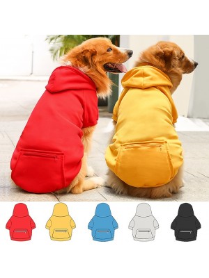 Dog Cat Hoodie Sweatshirt Solid Colored Adorable Cute Dailywear Casual / Daily Winter Dog Clothes Puppy Clothes Dog Outfits Soft Black Gray Red Sweatshirts #8883531