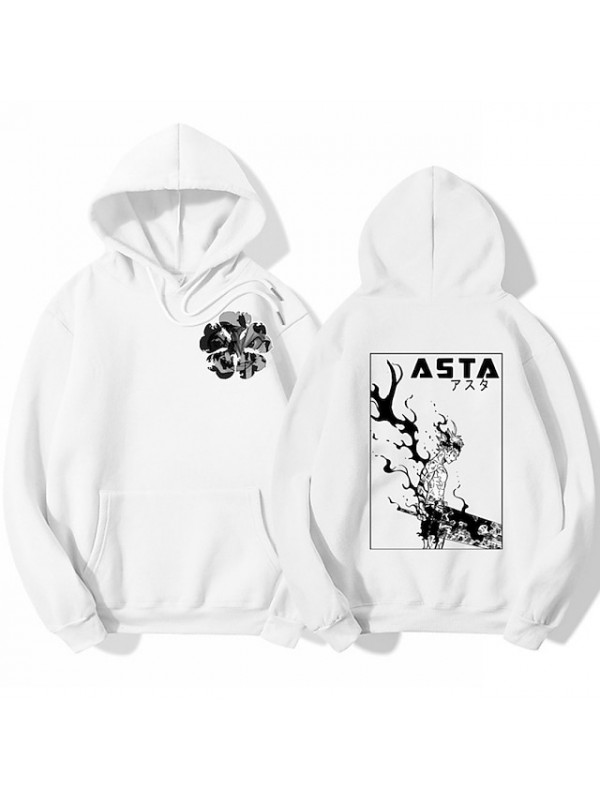 Inspired by Black Clover Cosplay Anime Cartoon Polyster Print Harajuku Graphic Kawaii Hoodie For Men's / Women's #8772124