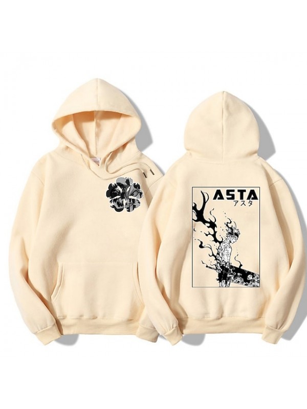 Inspired by Black Clover Cosplay Anime Cartoon Polyster Print Harajuku Graphic Kawaii Hoodie For Men's / Women's #8772124