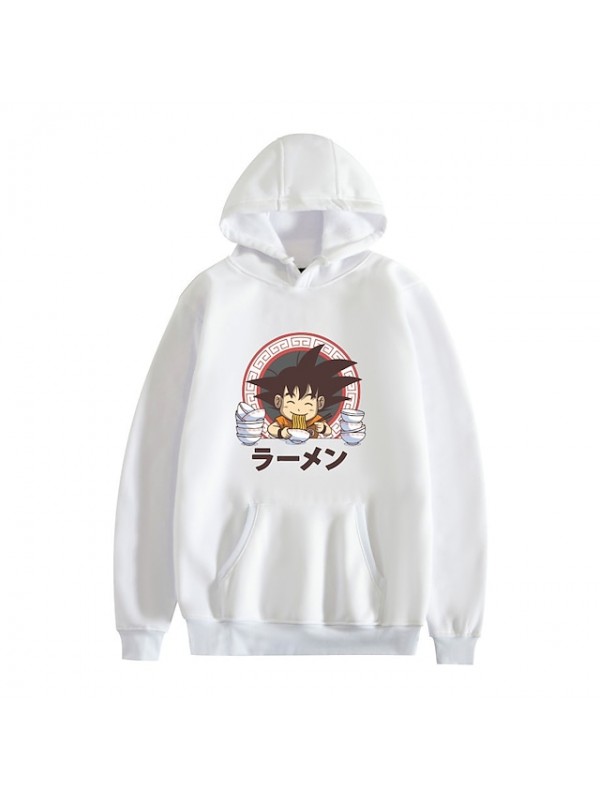 Inspired by Dragon Ball Son Goku Cosplay Anime Cartoon Polyster Print Harajuku Graphic Kawaii Hoodie For Men's / Women's #8772123