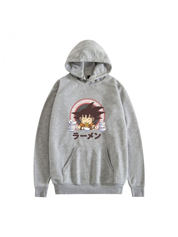 Inspired by Dragon Ball Son Goku Cosplay Anime Cartoon Polyster Print Harajuku Graphic Kawaii Hoodie For Men's / Women's #8772123