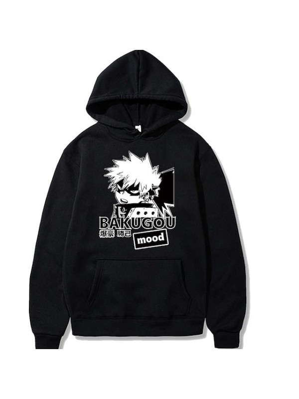 Inspired by My Hero Academia / Boku No Hero Cosplay Anime Cartoon Polyster Print Harajuku Graphic Kawaii Hoodie For Men's / Women's #8772116