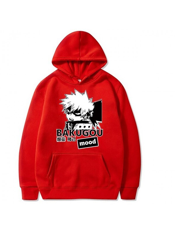 Inspired by My Hero Academia / Boku No Hero Cosplay Anime Cartoon Polyster Print Harajuku Graphic Kawaii Hoodie For Men's / Women's #8772116