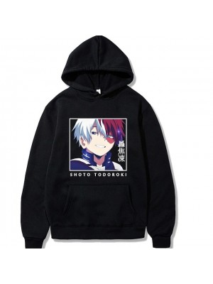 Inspired by My Hero Academia / Boku No Hero Shoto Todoroki Anime Cartoon Polyster Print Harajuku Graphic Kawaii Hoodie For Men's / Women's #8789921