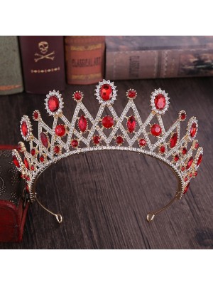 Simple Bridal Alloy Crown Tiaras with Metal 1pc Wedding Headpiece #9023595