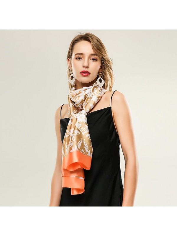 Sleeveless Ladies Polester / Cotton Blend Party / Holiday Women's Wrap / Women's Scarves With Pattern / Print #9024849