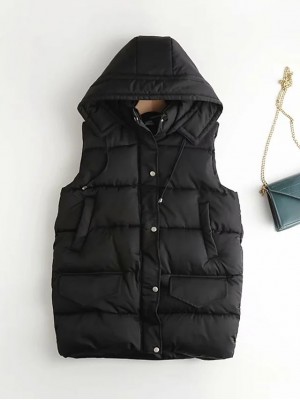 Women's Puffer Jacket Daily Wear Spring Summer Regular Coat Regular Fit Casual Jacket Solid Color Zipper Pocket White Black #8687413