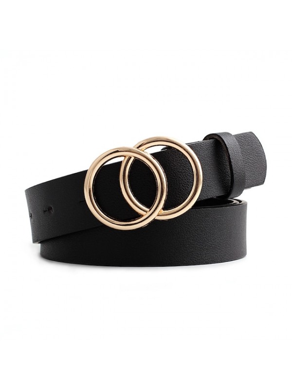 Women's Waist Belt Party Wedding Street Daily Black White Belt Pure Color Red Fall Winter Spring Summer #8614469