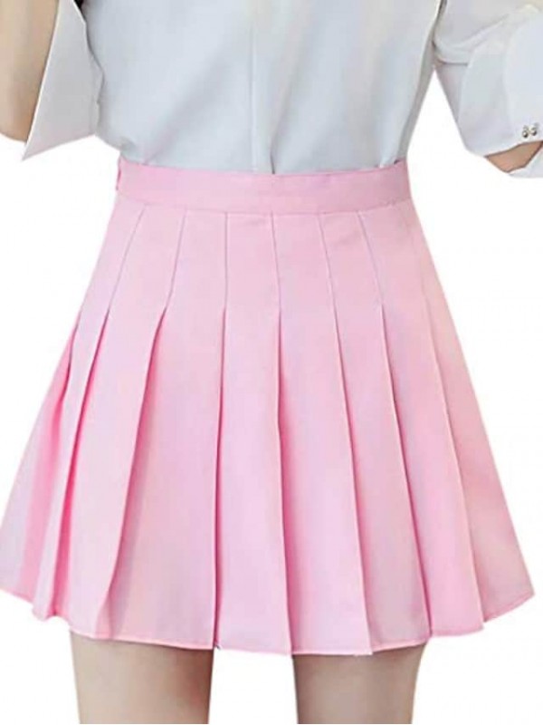 Women's Party Gothic Skirts Party Party / Evening Solid Colored Ruched Navy Water pink White XS S M / Mini #8239358