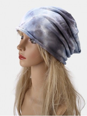 Women's Casual Beanie / Slouchy Dailywear Lawn Braided Tie Dye Grey Beige Hat Portable Sun Protection Warm #8980086