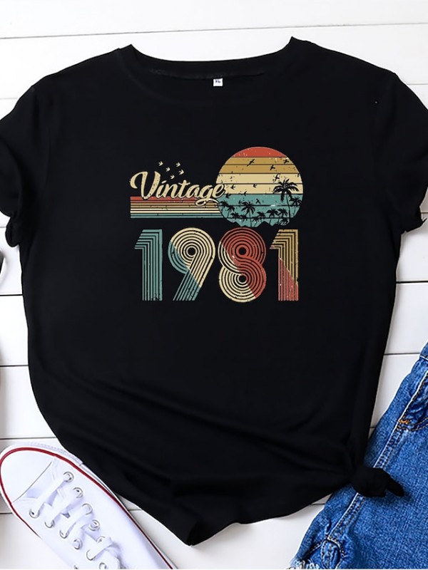 40th birthday gifts women vintage 1981 shirt 40 years of being awesome t-shirt original parts tee retro birthday party tops(gray2-s) #8843323