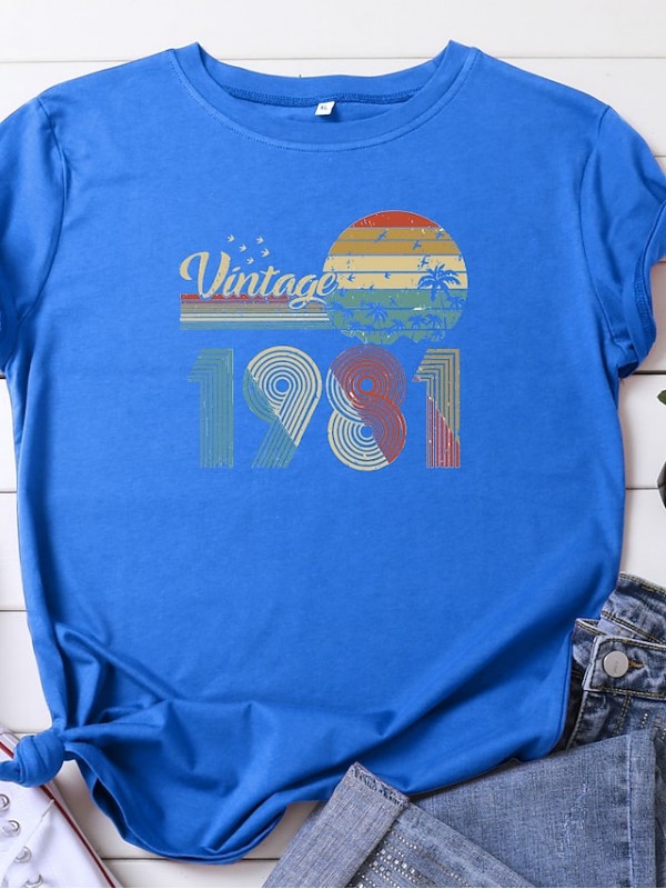 40th birthday gifts women vintage 1981 shirt 40 years of being awesome t-shirt original parts tee retro birthday party tops(gray2-s) #8843323