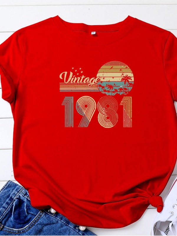 40th birthday gifts women vintage 1981 shirt 40 years of being awesome t-shirt original parts tee retro birthday party tops(gray2-s) #8843323