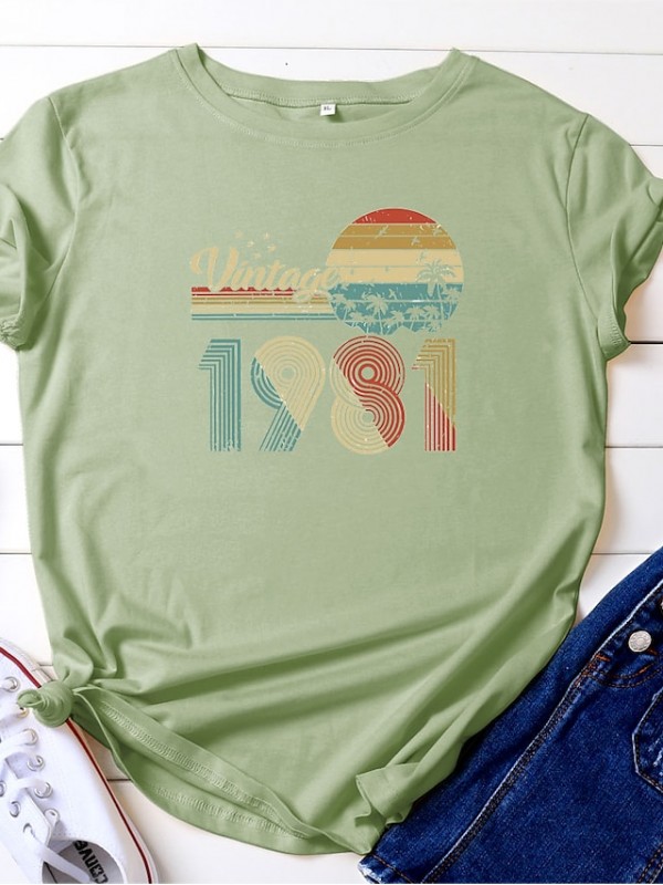 40th birthday gifts women vintage 1981 shirt 40 years of being awesome t-shirt original parts tee retro birthday party tops(gray2-s) #8843323