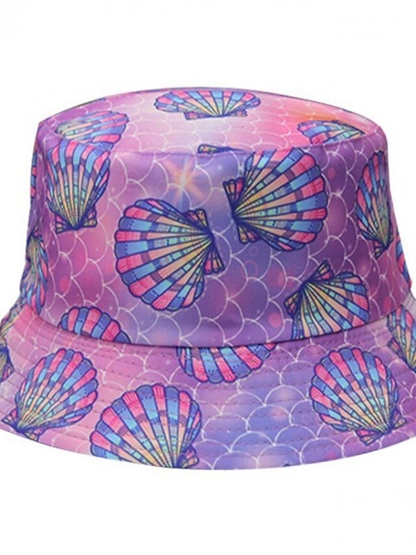 Women's Casual Sun Hat Lawn Park Floral Knitted Print Shell Green Purple Hat Sun Protection Warm Breathable #8962726